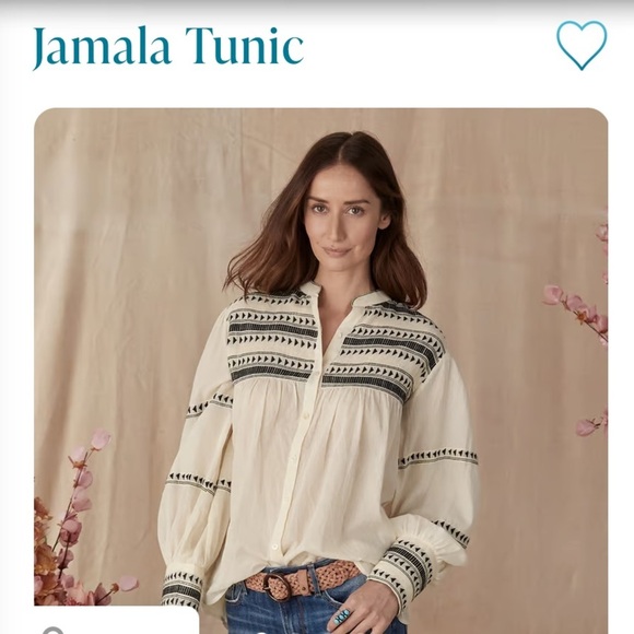 SUNDANCE ALAMWAR NWT JAMALA TUNIC in ivory - XS - Picture 1 of 4
